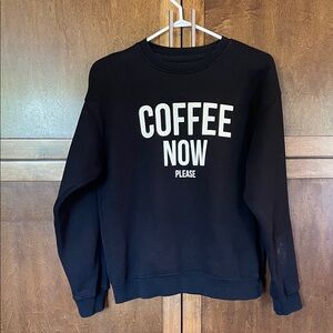 Brunette The Label Black Graphic Crewneck Sweatshirt